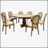 Bộ Bàn Ghế Ăn Tròn 6 Người - BBA17