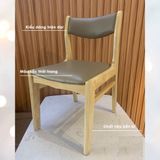 Ghế Ăn Benla Gỗ Nệm Da - G10