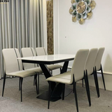 Ghế Ăn Vertical Mặt Da Chân Sắt – G38