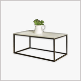 Bàn Trà Chữ Nhật Chân Sắt Mặt Ceramic - BT04