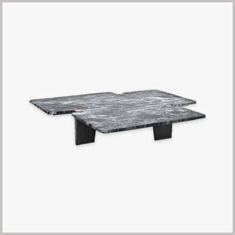 Bàn Trà Chân Sắt Mặt Ceramic - BT27