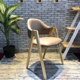 Ghế Ăn Gỗ Chữ A Mặt Nệm Da - G07