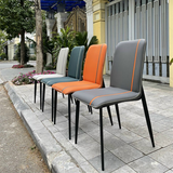 Ghế Ăn Vertical Mặt Da Chân Sắt – G38