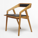 Ghế Ăn Gỗ Katakana Nệm Da - G17