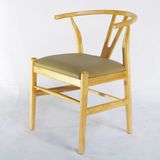 Ghế Wishbone Nệm Da Chân Gỗ - G23