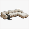 Sofa Văng Da Nỉ Hiện Đại - SF03