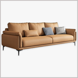Sofa Văng Mặt Da Chân Sắt - SF11