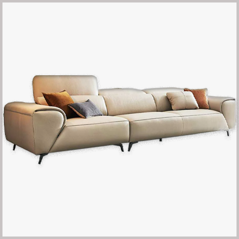 Sofa Văng Mặt Da Chân Sắt - SF14