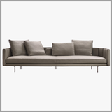 Sofa Văng Da Chân Sắt Hiện Đại - SF22