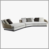 Sofa Góc L Khung Gỗ Da Nỉ Hiện Đại - SF29