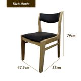 Ghế Ăn Benla Gỗ Nệm Da - G10