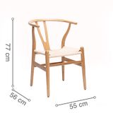 Ghế Ăn Gỗ Wishbone Đan Dây – G31