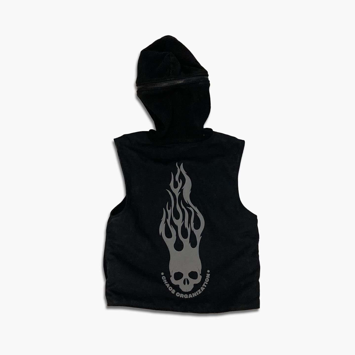 Flame Skull Vest Jacket