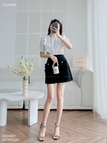 Chân váy thiết kế CV2 thiết kế vạt chéo  Mixclothes