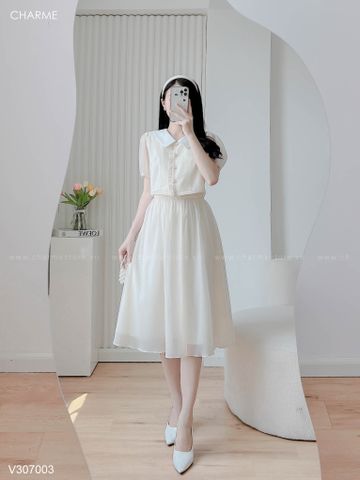 Set Váy Nữ Tiểu Thư Áo Croptop Sang Chảnh Hàn Quốc Mùa Hè Svn005    Hazomicom  Mua Sắm Trực Tuyến Số 1 Việt Nam