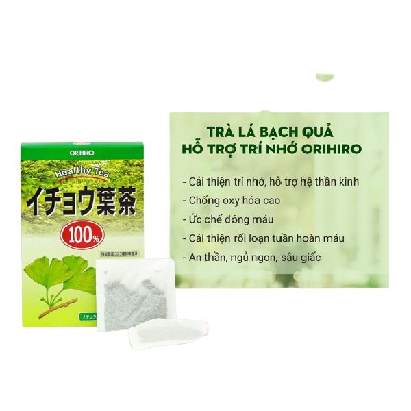  Trà lá bạch quả Orihiro Nhật 26 gói 