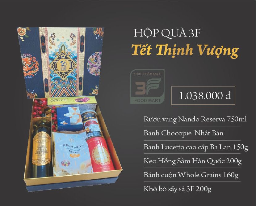  Hộp quà 3F - Tết Thịnh Vượng 