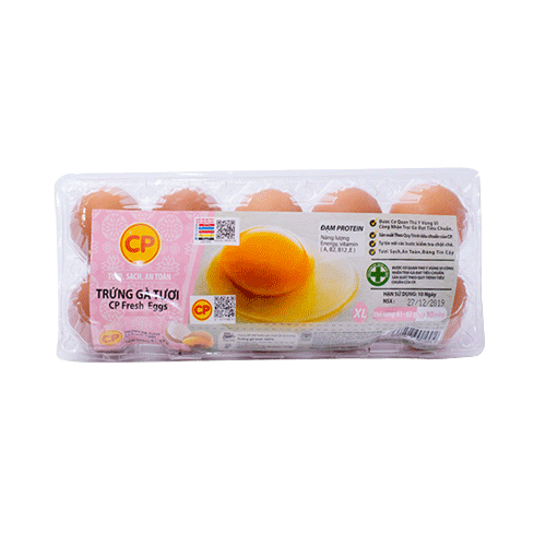  Trứng gà CP (hộp 10 cái) 