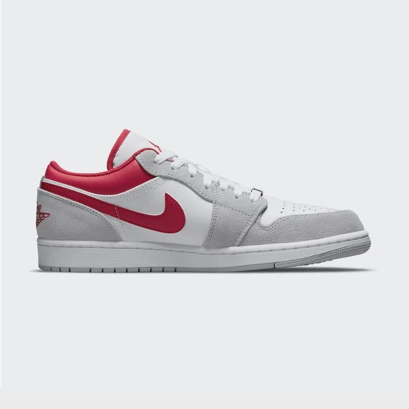  Giày Nike Jordan 1S Low SE 'Light Smoke Grey Gym Red' 