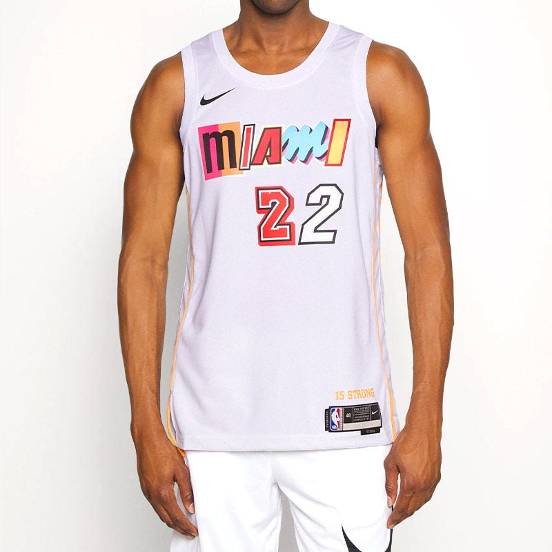  Áo bóng rổ Miami Heat Nike City Edition Swingman Jersey 22 - White - Jimmy Butler 