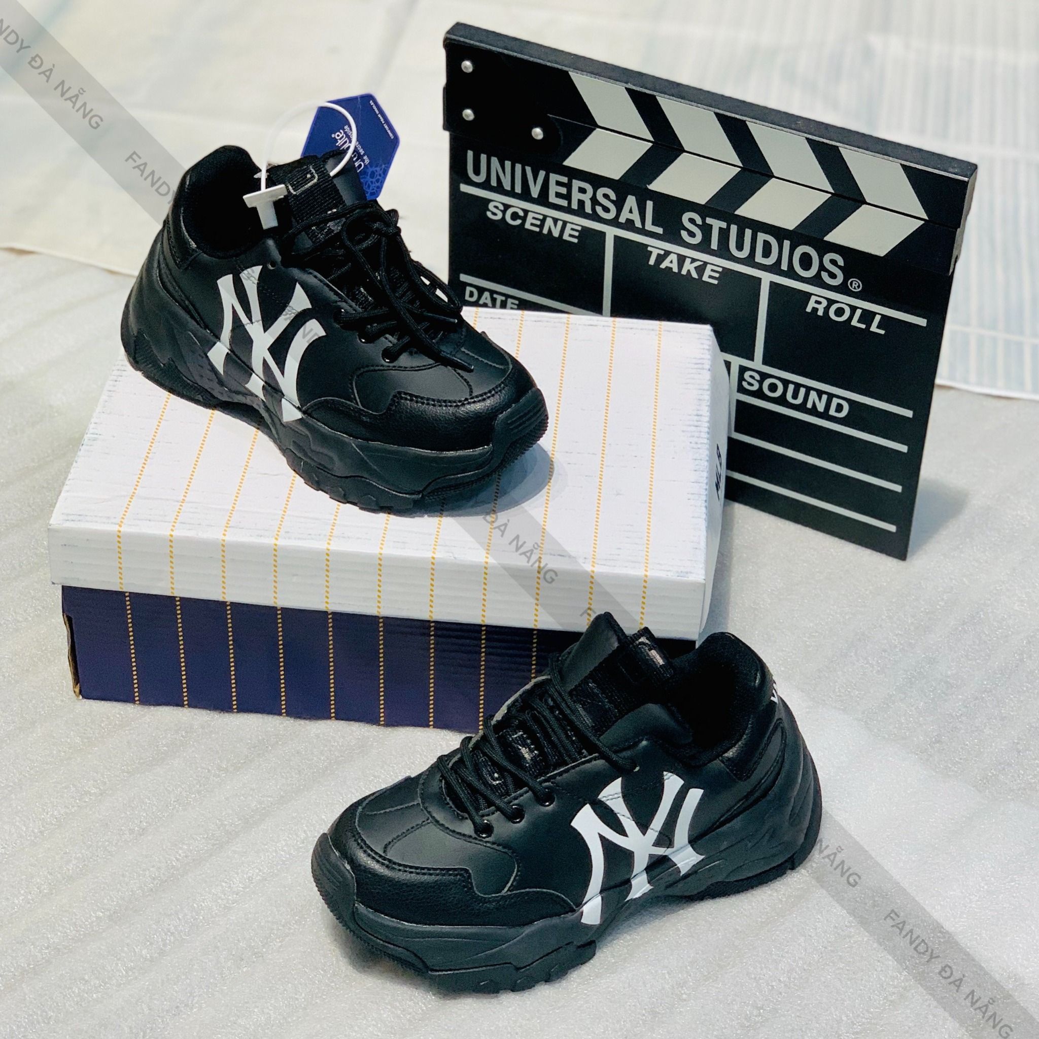 Giày MLB Bigball Chunky A NY Black 3ASHC101N50BKS Trung Sneaker Giày Chính Hãng #25 Giày MLB Bigball Chunky A NY Black 3ASHC101N50BKS Trung Sneaker Giày Chính Hãng