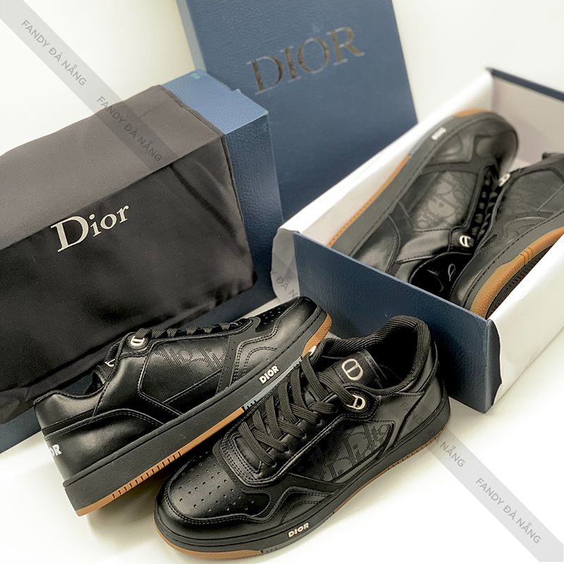 Giày Dior LowTop Black Smooth Calfskin  Fandy