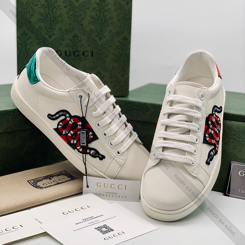 Giày Gucci Ace Embroidered Snake – Fandy