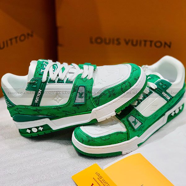 Giày Louis Vuitton LV Trainer Monogram Green – Fandy