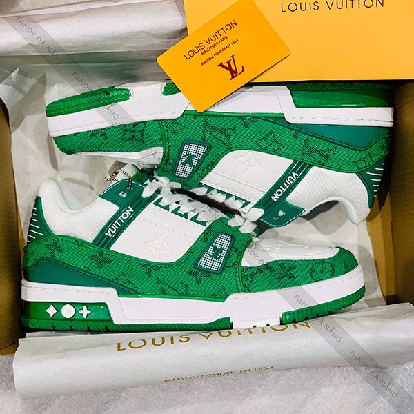 Giày Louis Vuitton LV Trainer Monogram Green – Fandy