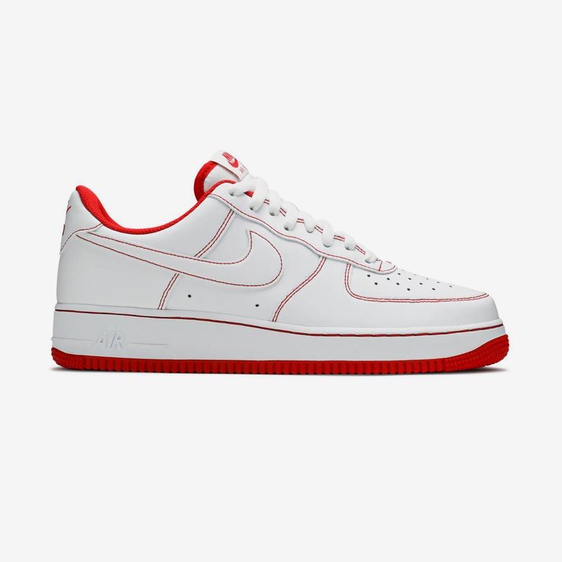  Giày Nike Air Force 1 Stitch University Red 