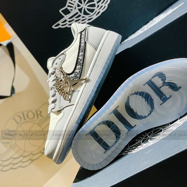 Giày Dior x Nike Air Jordan 1 High Like Auth  Xám Sneaker  Giày Sneaker  Rep 11