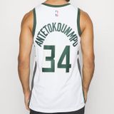  Áo bóng rổ NBA Milwaukee Bucks Nike Association Edition Swingman Jersey White - Giannis Antetokounmpo 