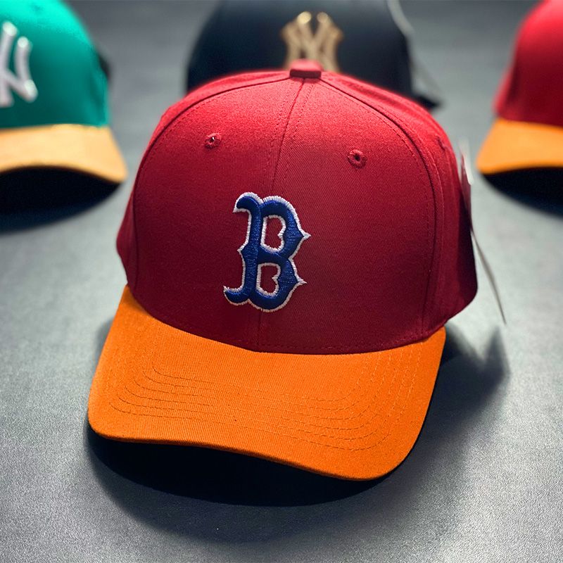 Mũ MLB Chunky Adjustable Cap Boston Red Sox Màu Trắng Sữa Họa Tiết Chữ Đỏ   GUVIP  GU Hàng Hiệu của người Việt