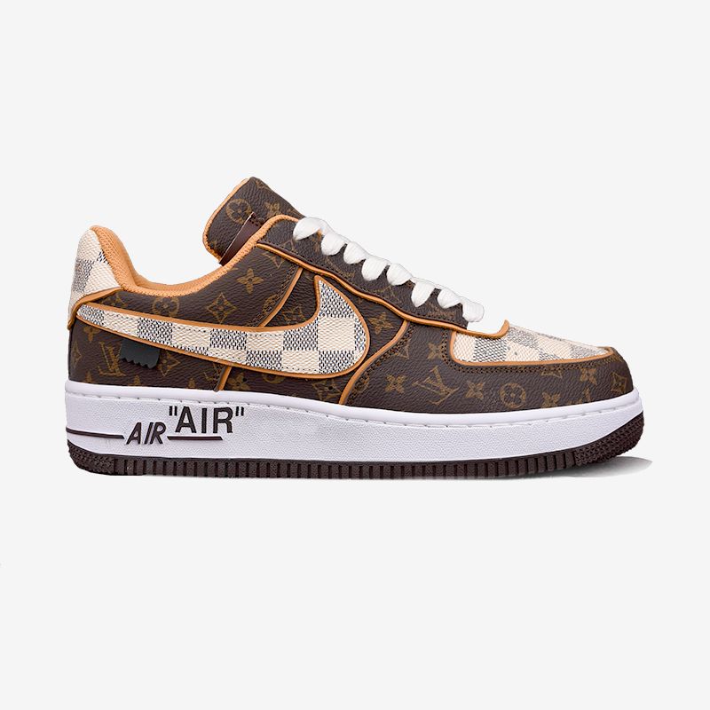 Giày Louis Vuitton Nike Air Force 1 Low By Virgil Abloh Green