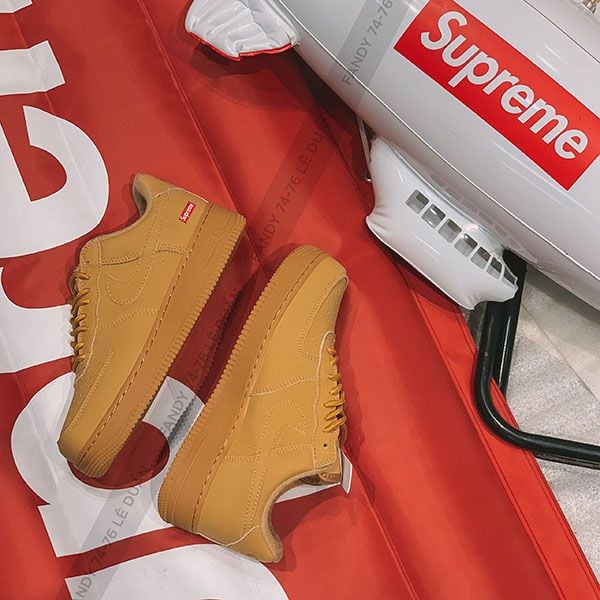  Giày Nike Air Force 1 Low SP Supreme Wheat 