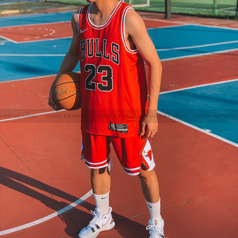  Áo bóng rổ NBA Chicago Bulls Michael Jordan Mitchell & Ness Red 1997-98 