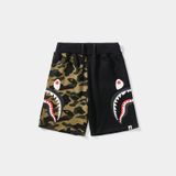  Quần Short BAPE ABC Camo Side Shark Sweat Shorts Black/Green 