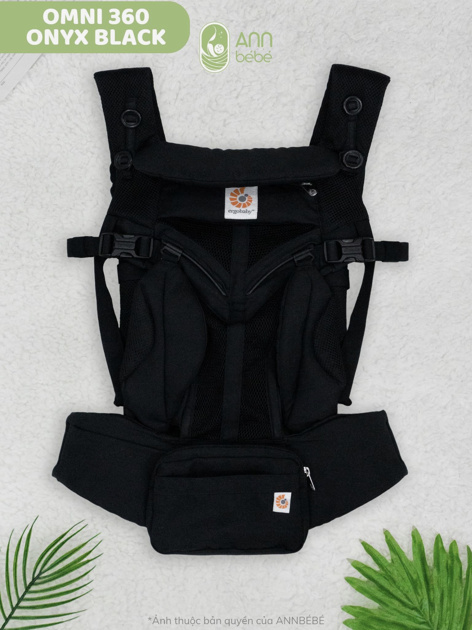 ERGOBABY Omni 360 Cool Air Mesh – Onyx Black – ANN BéBé