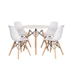  Bộ bàn ghế Eames 4 ghế màu trắng N010307 