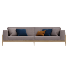  Sofa vải kết hợp gỗ N010290 