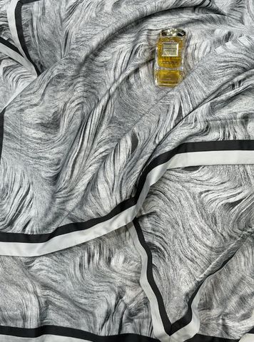 Chăn ga gối vải satin cao cấp họa tiết gấm mây, dương xỉ