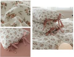  Chăn ga gối Pure cotton style hoa đồng quê 