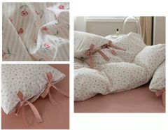  Chăn ga gối Pure cotton style hoa đồng quê 