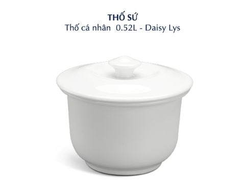 Thố 0.52 L + nắp - Daisy Lys - Trắng Ngà 
