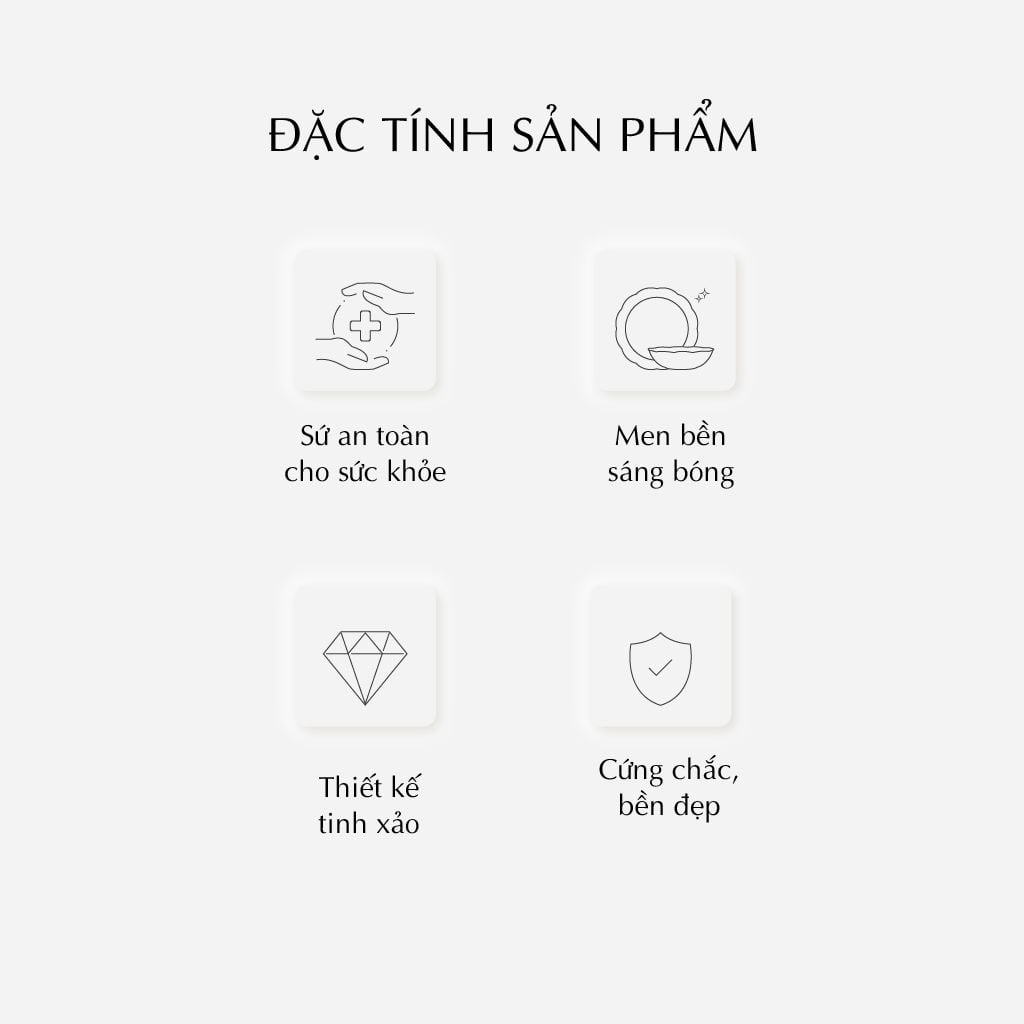Bộ đồ ăn 6 người Âu-Á 45 sản phẩm - Đài Các IFP - Trang trí hoa