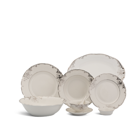  Bộ đồ ăn Âu-Á 45 sản phẩm - Đài Các IFP - Trang Trí Bạch Kim 