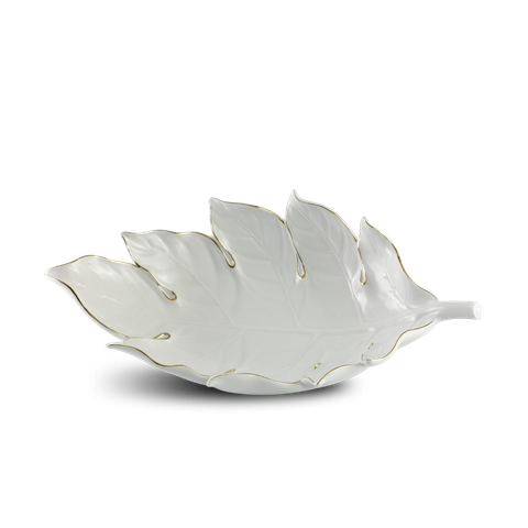  Dĩa trái cây Lá Sake 42.5 cm (Chỉ Vàng) 