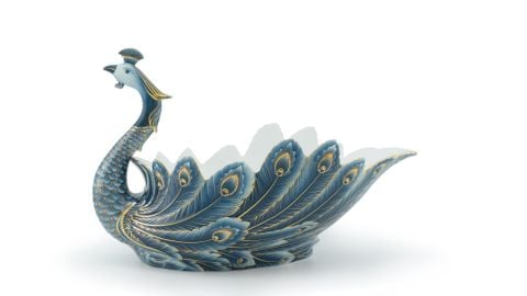  Tô trái cây Khổng Tước -  Cobalt 