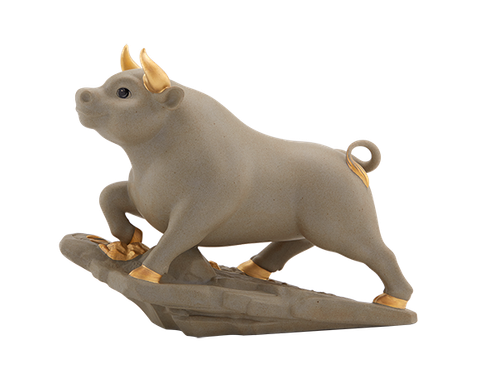  Trâu Thịnh Vượng 25cm - Màu Hoàng Kim 
