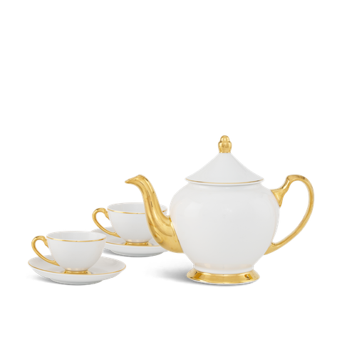  Bộ trà 0.8 L - Hoàng Cung - Chỉ Vàng 